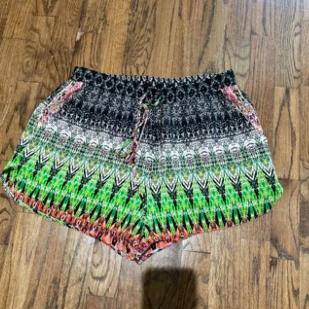 Neiman Marcus Cusp silk Multicolor Women's Shorts